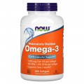 NOW Omega-3 1000 mg, 200 softgels.